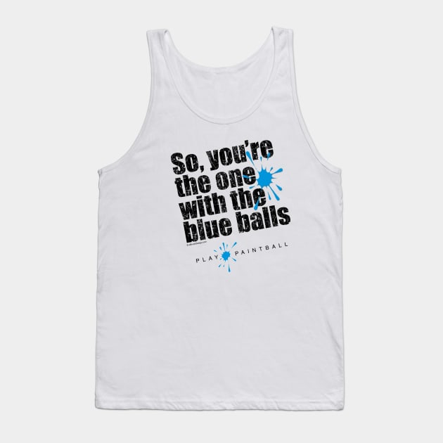 Blue Balls - paintball lover Tank Top by eBrushDesign